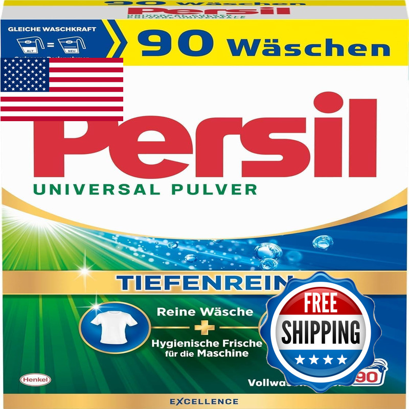 Persil Universal Detergent Powder 90 Loads 11.9 Lbs 5.4 Kg - All-In-One Persil Universal Detergent Powder 90 Loads 11.9 Lbs 5.4 Kg - All-In-One