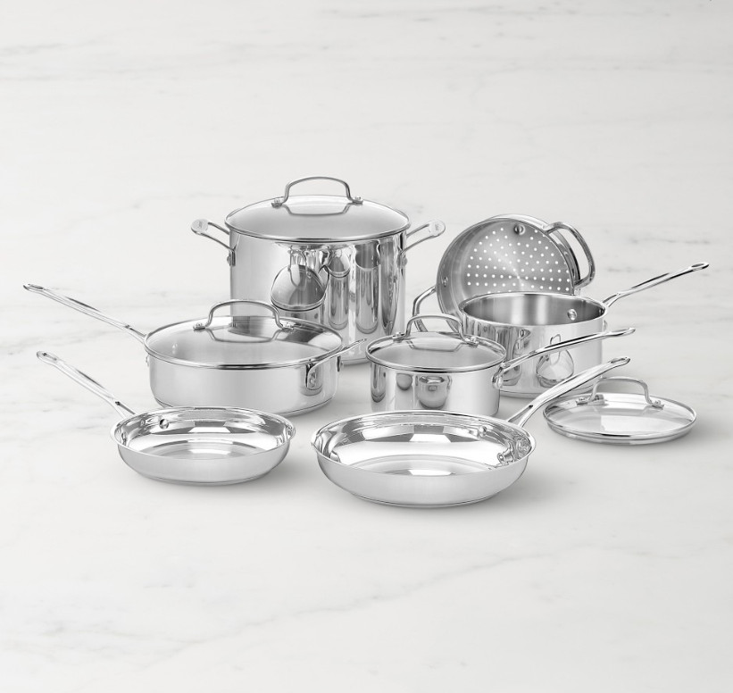 Cuisinart Chef\'s Classic Stainless Steel 11-Piece Cookware Set