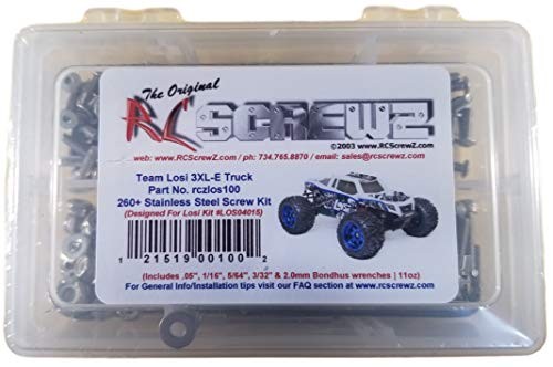 RCScrewZ Losi LST 3XL-E Stainless Steel Screw Kit (LOS04015) 260+ pieces los100