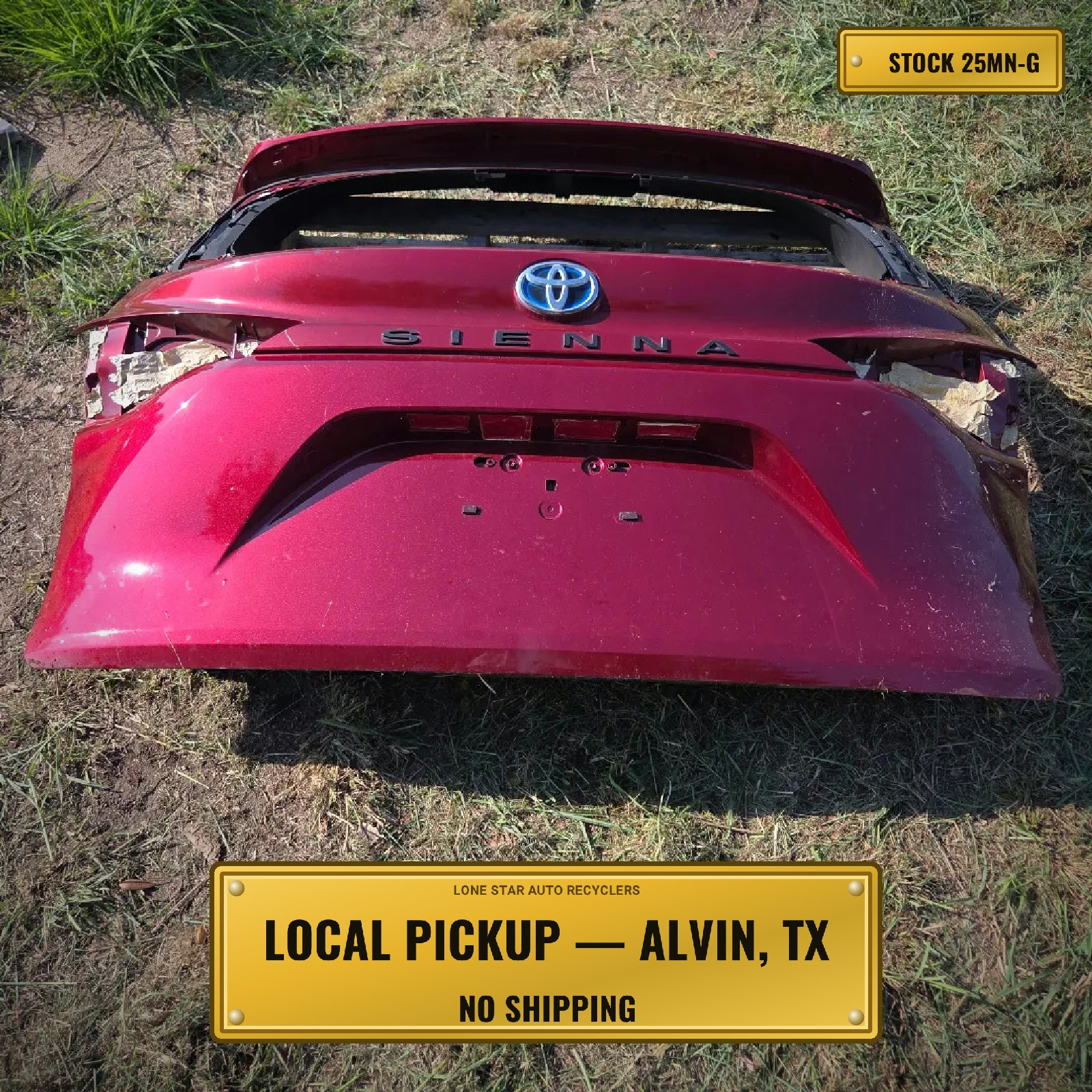 2021-2026 Toyota Sienna Liftgate (LOCAL PICKUP, NO SHIP)