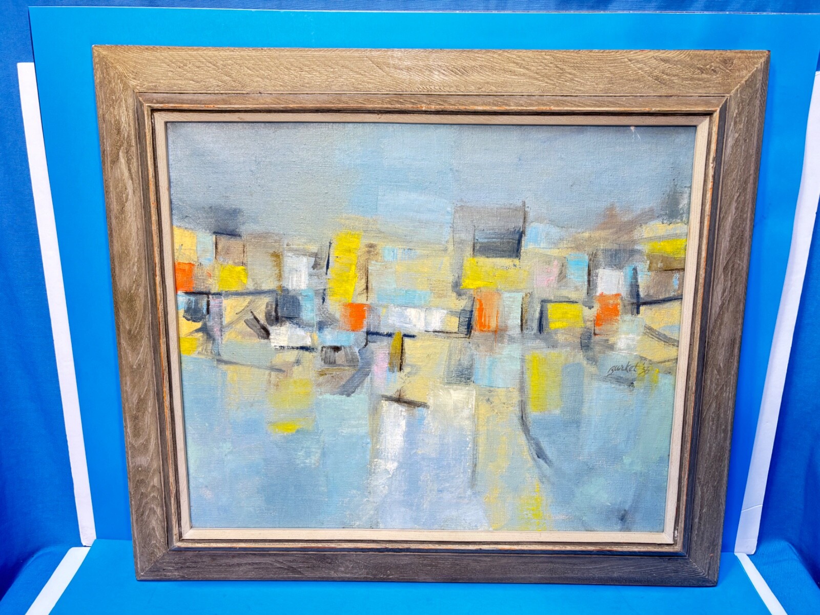 VTG 1957 MCM Oil Painting VTG 1957 MCM Oil Painting