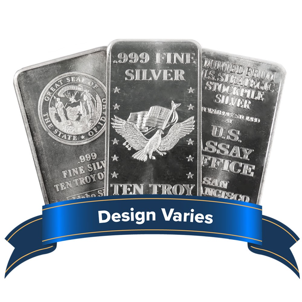 10 Troy oz Hallmarked Silver Bar .999 Fine Secondary Market