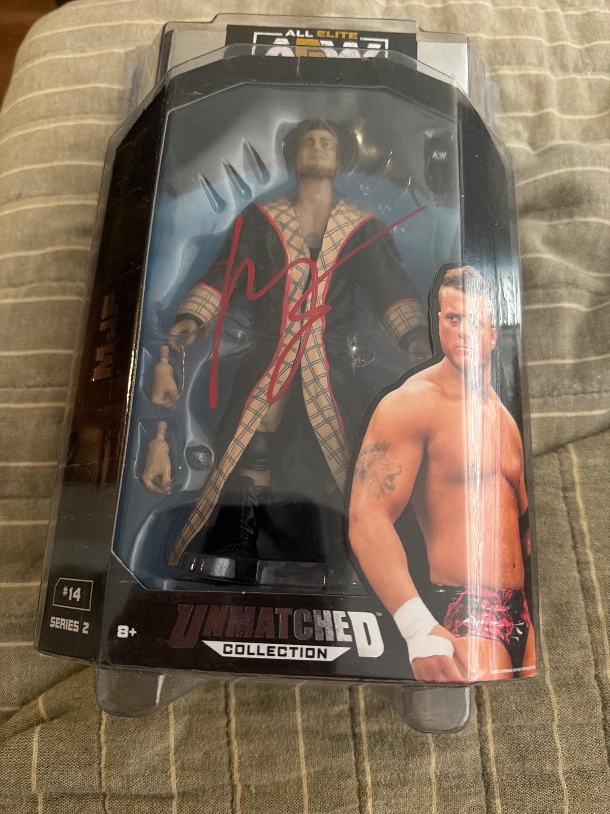 MJF signed unmatched series 2 AEW figure with jsa