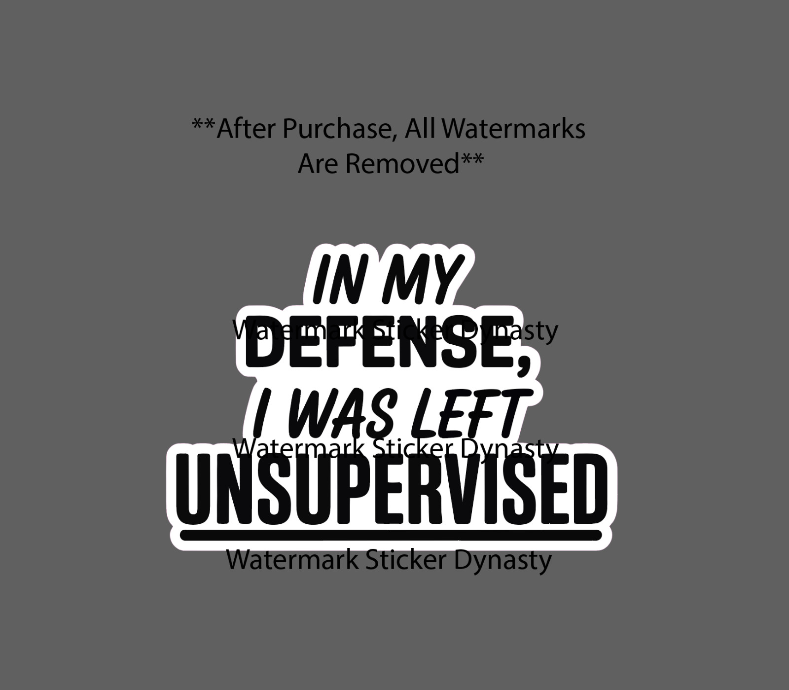 Unsupervised Quote Sticker Waterproof Decal Funny Humor Excuse Life Gift NEW Unsupervised Quote Sticker Waterproof Decal Funny Humor Excuse Life Gift NEW