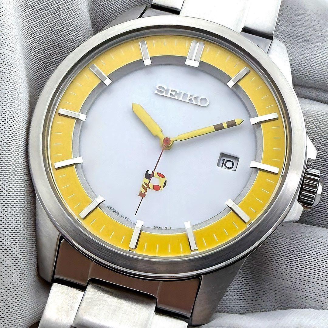 Rare Excellent condition SEIKO BEAMS Seiko Beams Pokemon Pikachu V147 0AF0 solar