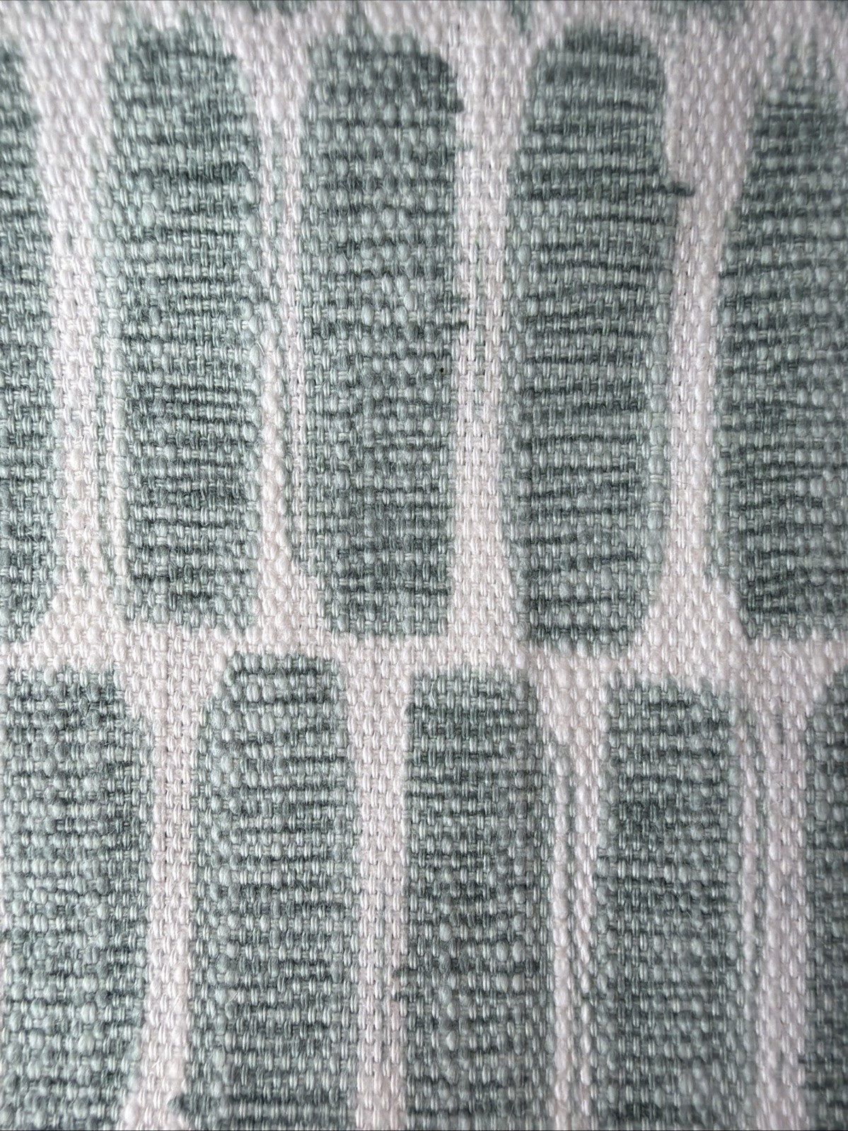 Lacefield Designs Holbein Fabric Remnants Mineral Green & White, 3 Pc Craft Lot