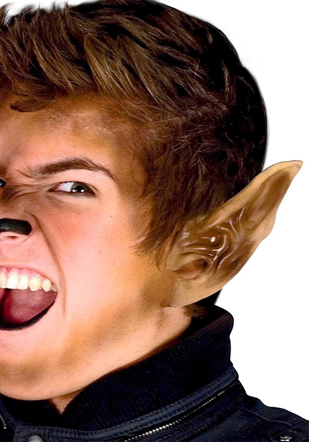 Transform Your Look with X-Large Werewolf Ears by Cinema Secrets - Lightweight