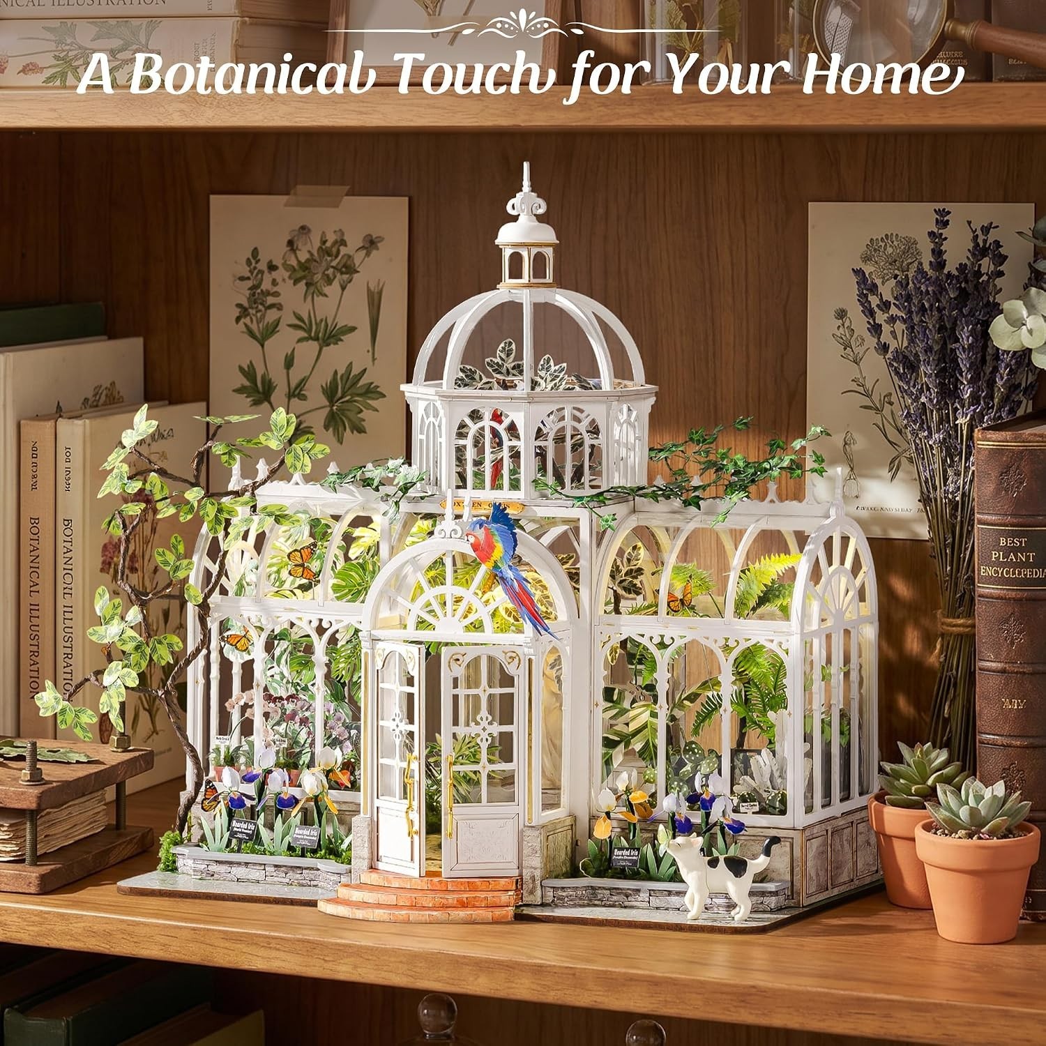 Rolife Oxygen Oasis DIY Miniature House Dollhouse Kit W/ Furniture Wooden Gifts