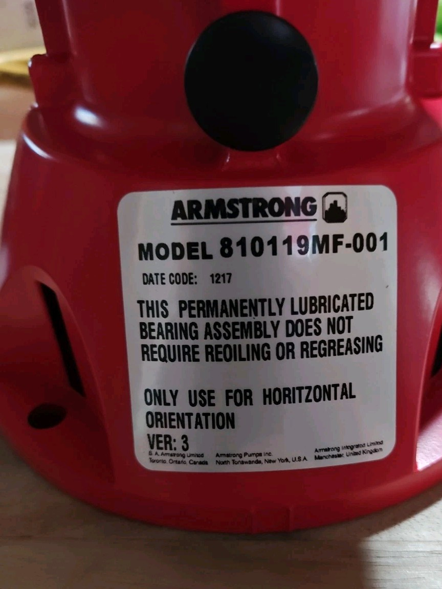 Armstrong Pumps 810119MF-001 Seal Bearing Assembly 2 Series Universal Armstrong Pumps 810119MF-001 Seal Bearing Assembly 2 Series Universal