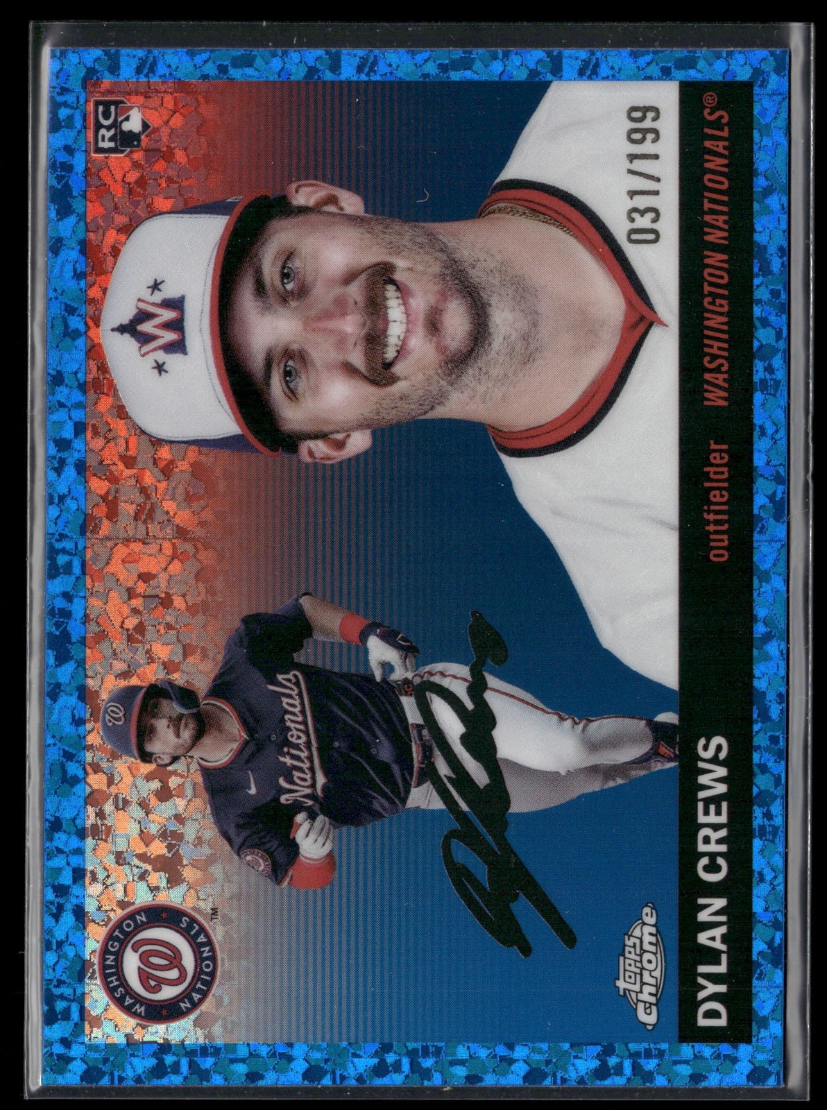 2025 Topps Chrome Platinum #244 Dylan Crews Blue Mini Diamond Refractor /199 2025 Topps Chrome Platinum #244 Dylan Crews Blue Mini Diamond Refractor /199