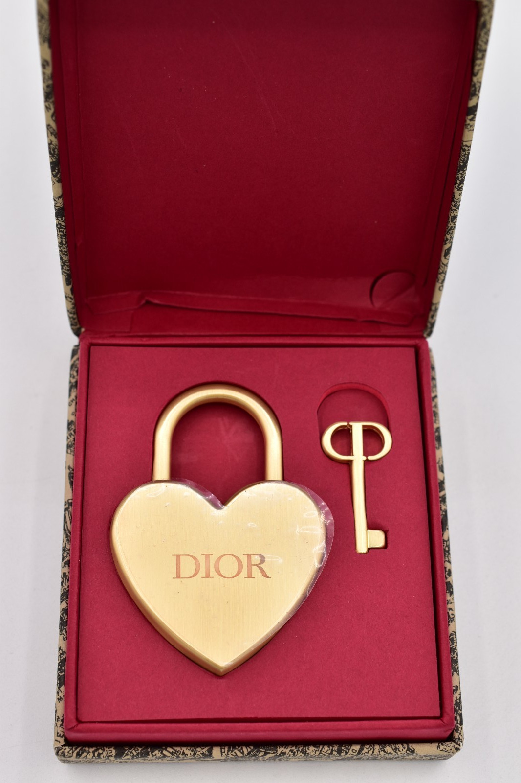Christian Dior Love Gold Heart Lock & Key Brand Novelty Limited Edition New Box Christian Dior Love Gold Heart Lock & Key Brand Novelty Limited Edition New Box