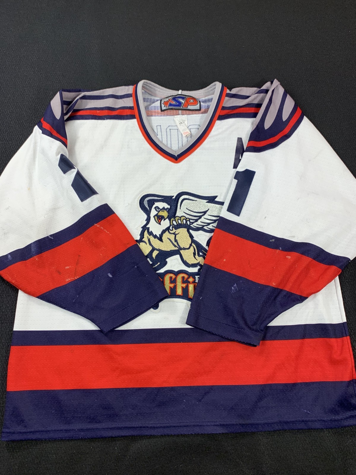 Vintage Grand Rapids Griffins Brooks 21 SP Hockey Jersey Mens Large White AHL