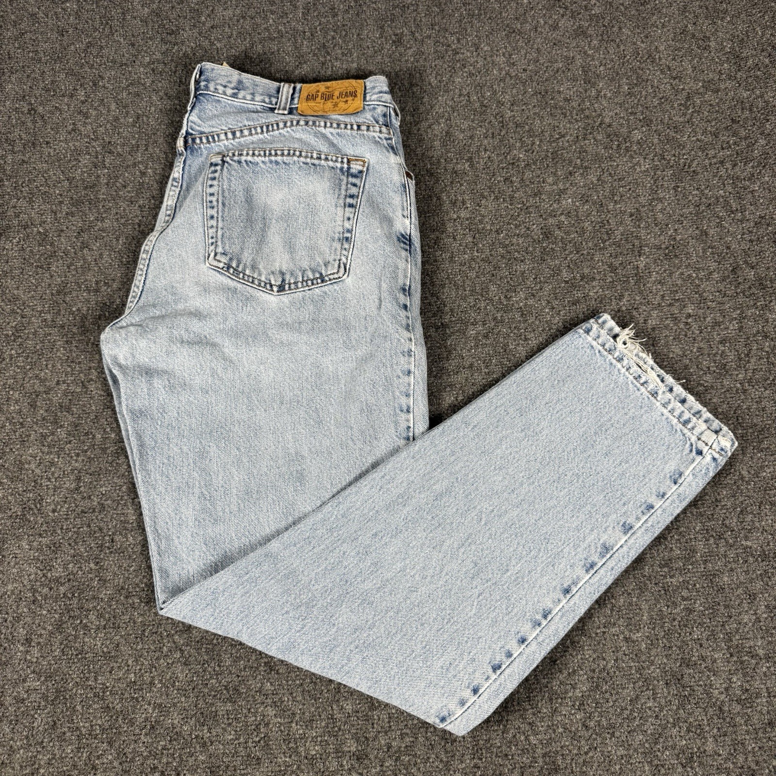 Vintage 90s Gap Easy Fit Jeans Mens 33x32 Blue Denim Made In USA