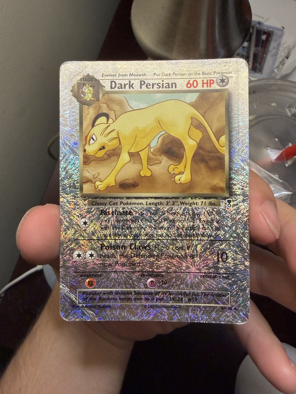 Pokemon TCG Dark Persian 6/110 Legendary Collection Reverse Holo Rare 60 HP Pokemon TCG Dark Persian 6/110 Legendary Collection Reverse Holo Rare 60 HP