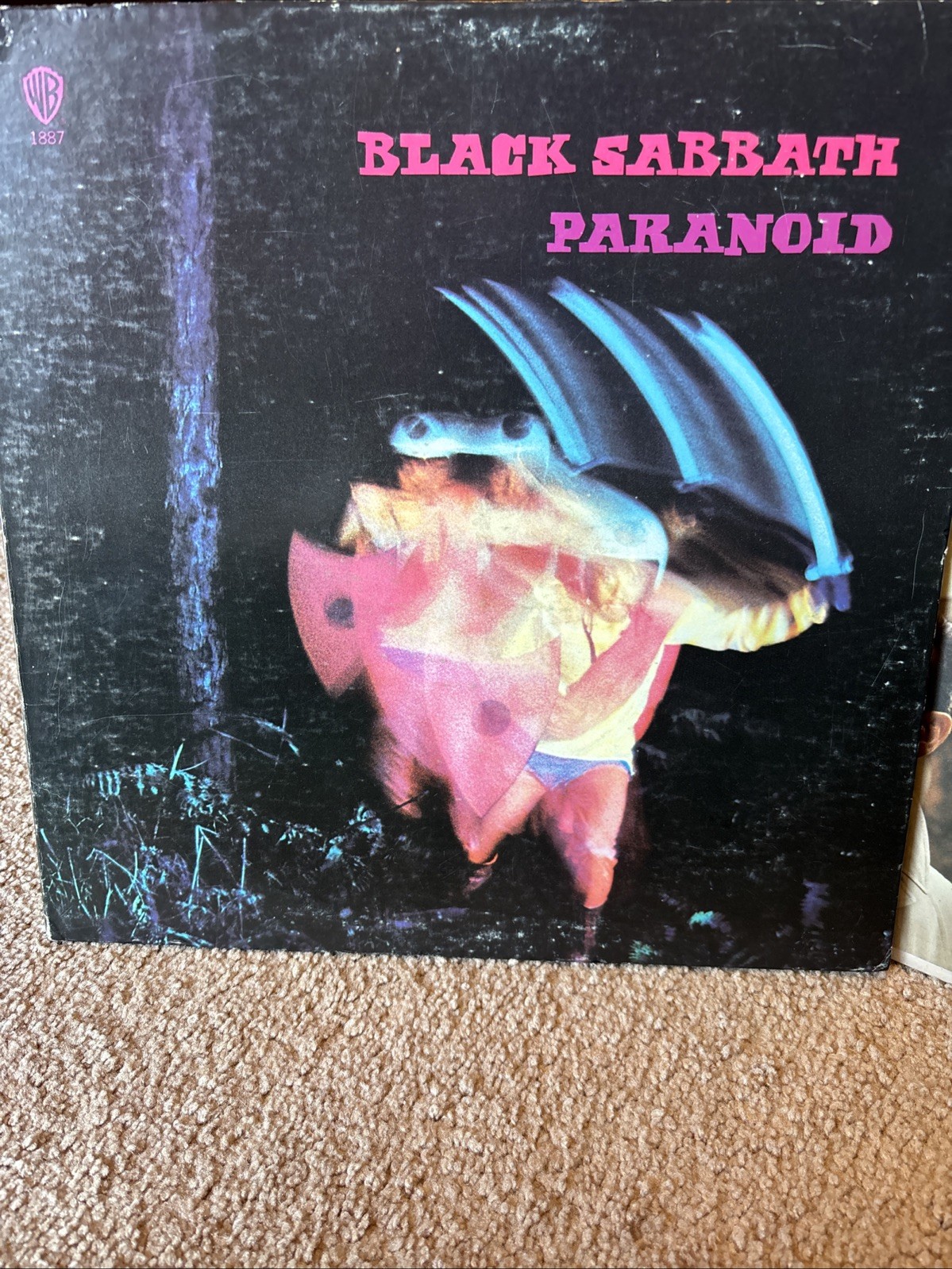 Black Sabbath Paranoid Record Vg Plus Jacket Vg Damage Corner