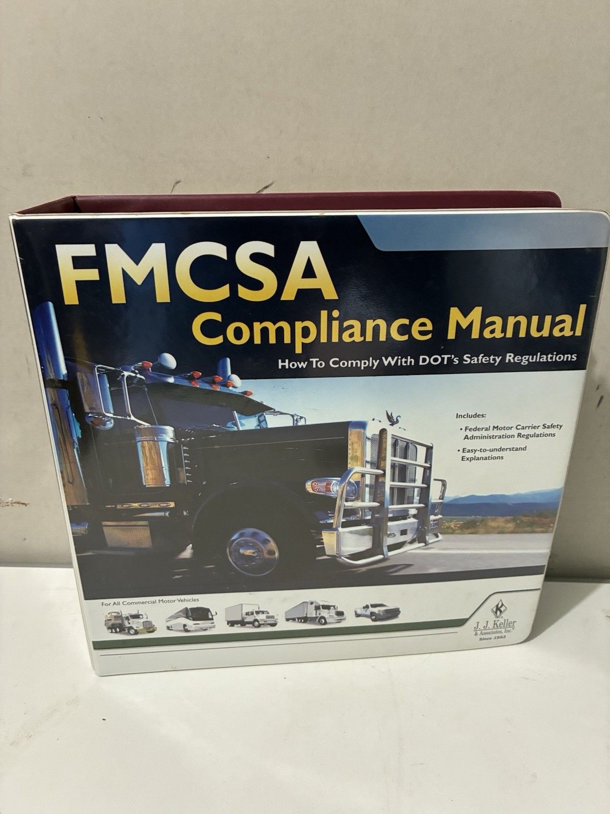 FMCSA COMPLIANCE MANUAL 2019: HOW TO COMPLY WITH DOT\'S By J J Keller VG