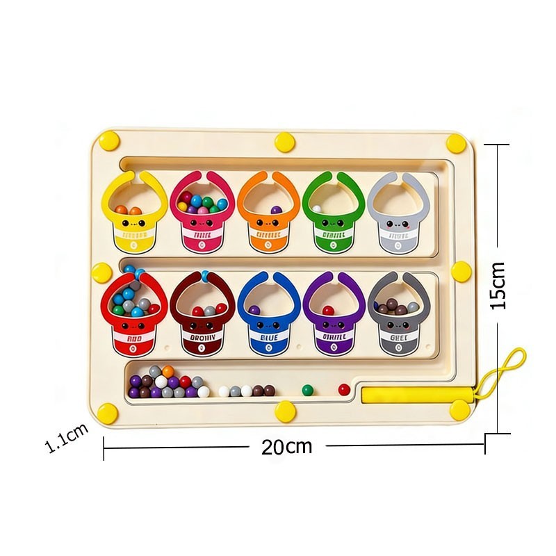Children's Magnetic Maze Walking Bead Drawing Board Focuses on Stroke, Logical T
