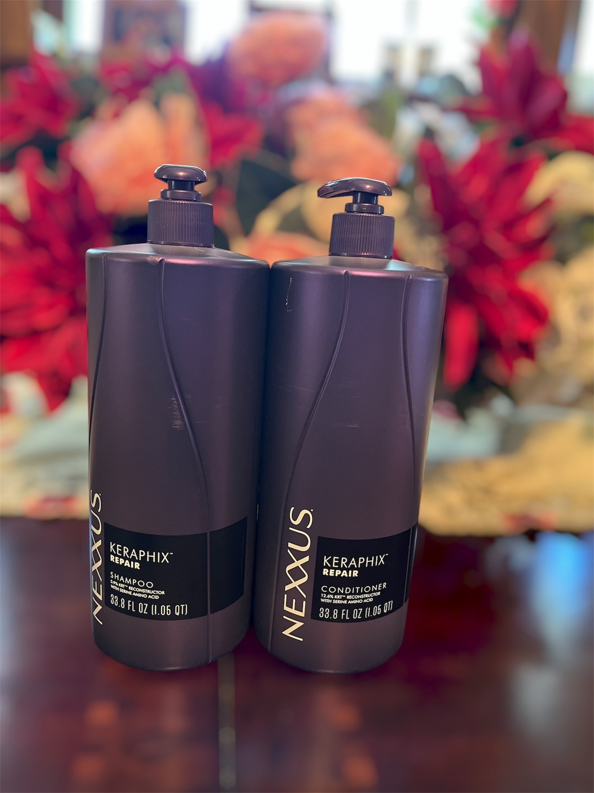 Nexxus Keraphix Repair Shampoo Conditioner Set 33.8 Oz Damaged Hair KRT Therapy Nexxus Keraphix Repair Shampoo Conditioner Set 33.8 Oz Damaged Hair KRT Therapy