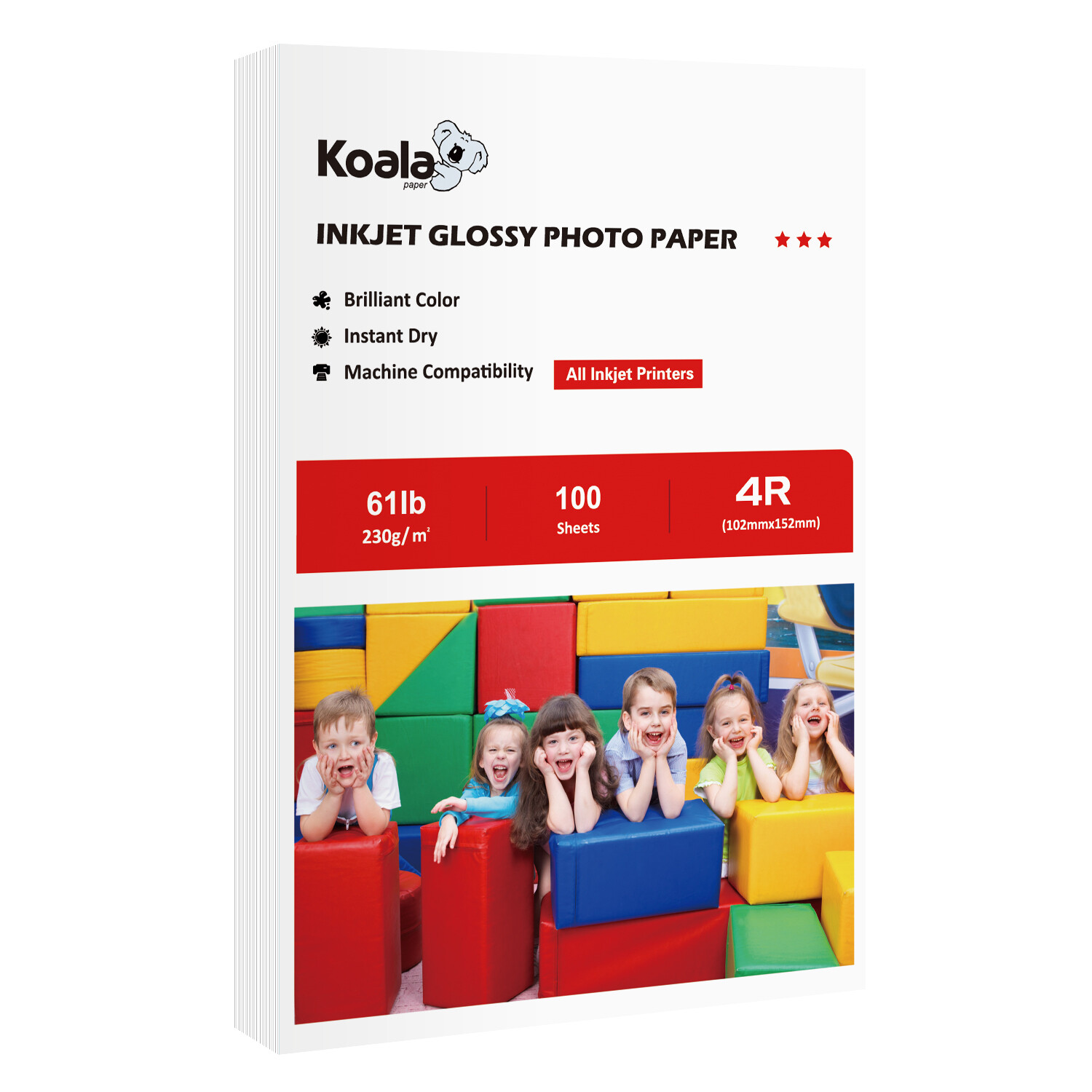 Lot Koala 61lb Glossy Photo Paper 4X6 5X7 8x10 8.5X11 11x17 13x19 Thick Inkjet