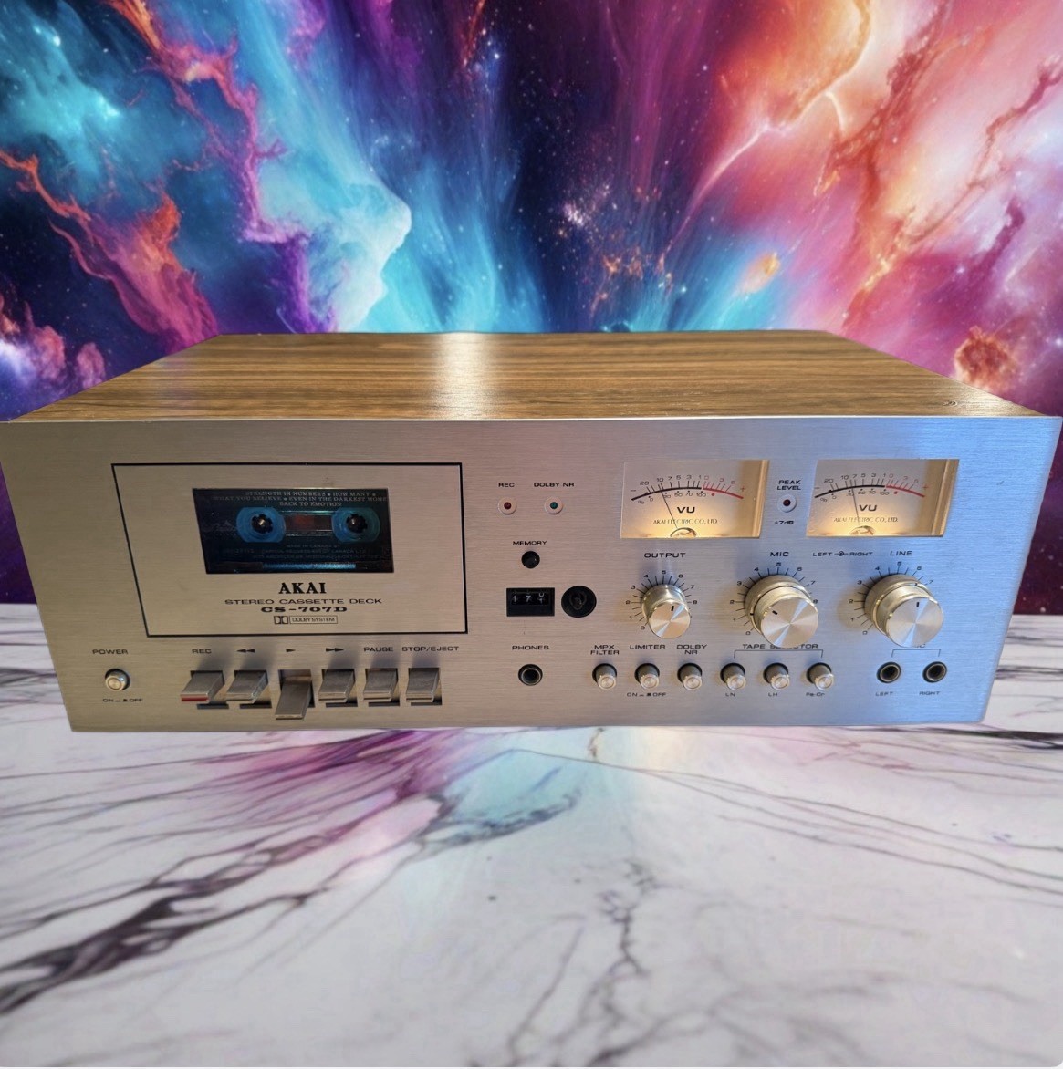 Akai CS-707D Stereo Cassette Deck Vintage HIFI Excellent CND Fresh Service🎶🔥 Akai CS-707D Stereo Cassette Deck Vintage HIFI Excellent CND Fresh Service🎶🔥