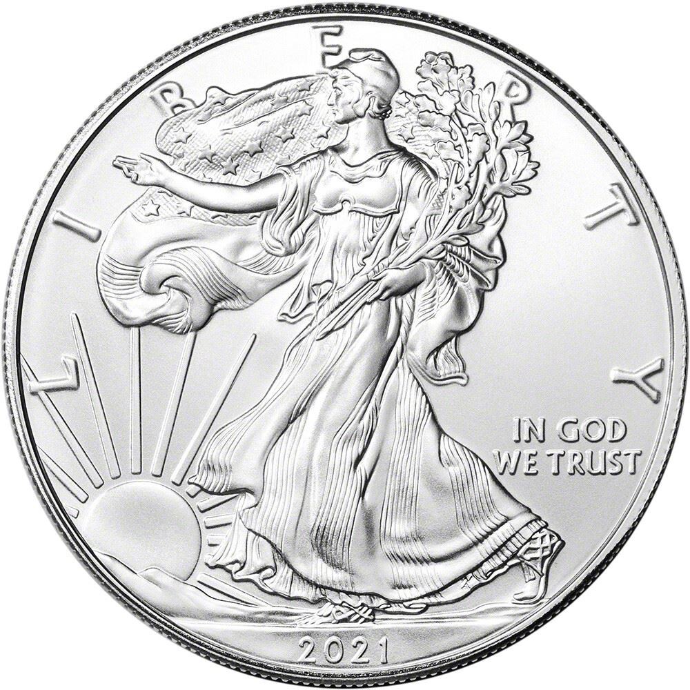 2021 American Silver Eagle Type 1 1 oz $1 - BU 2021 American Silver Eagle Type 1 1 oz $1 - BU