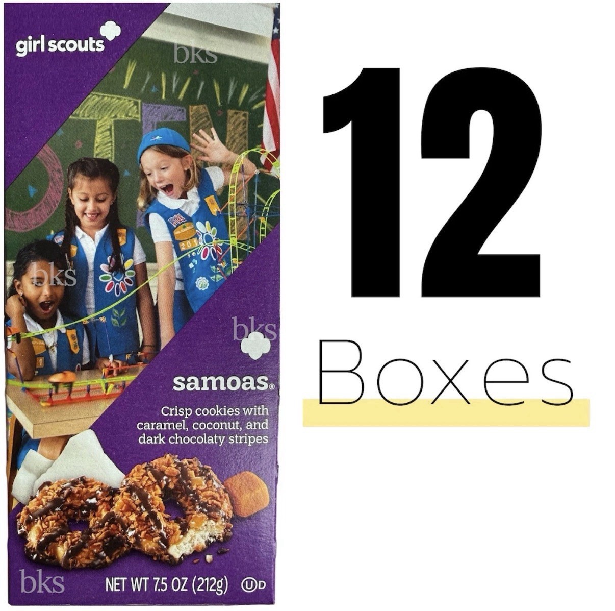 12 Girl Scouts Samoa Cookies Dark Chocolate Coconut Caramel Snack Dessert 2027 12 Girl Scouts Samoa Cookies Dark Chocolate Coconut Caramel Snack Dessert 2027