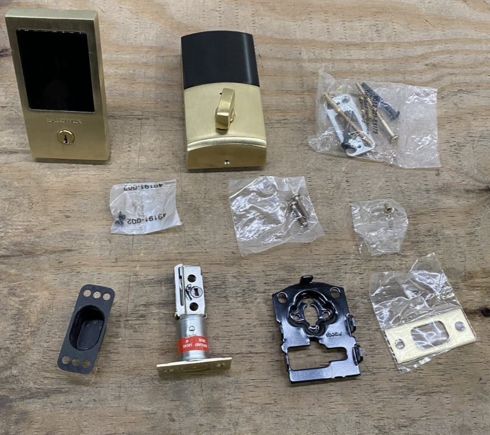 Baldwin 8225.044.ZW Touchscreen Minneapolis Z-Wave Deadbolt - Brass *READ*
