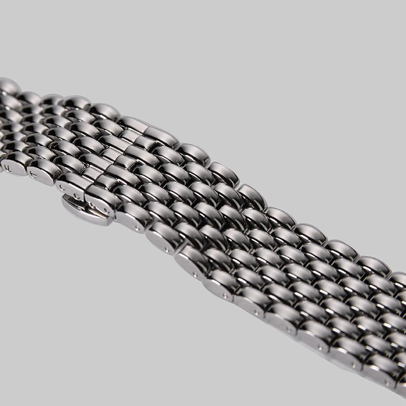Watch Band 316L Stainless Steel 7 Beads Vintage Bracelet Starp 18mm 19mm 20mm Watch Band 316L Stainless Steel 7 Beads Vintage Bracelet Starp 18mm 19mm 20mm