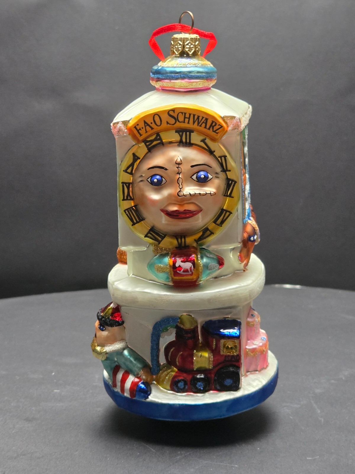 1998 Christopher Radko FAO Schwarz Clock Tower 98-FAO-01 LE w/ Box