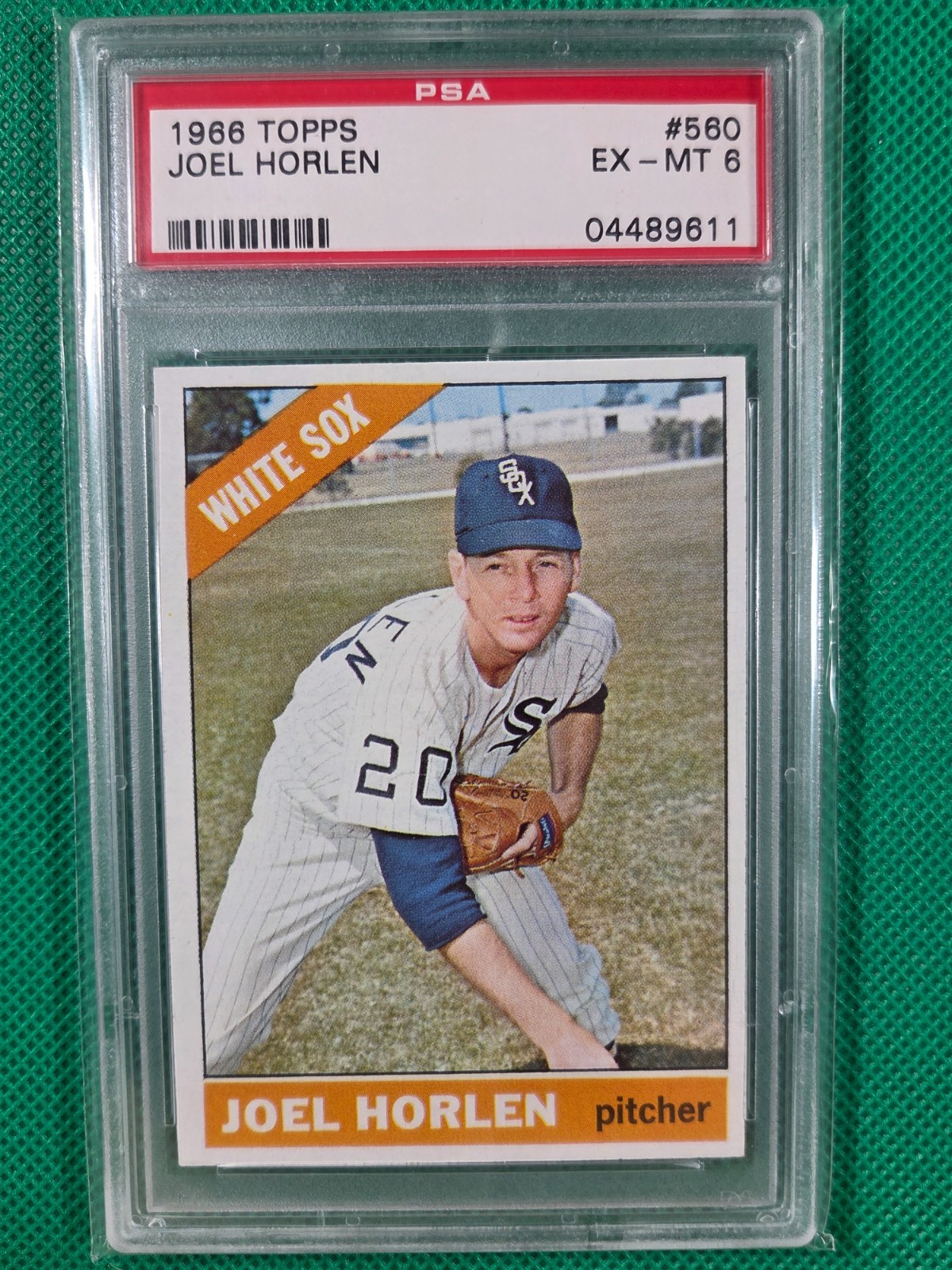 1966 Topps- #560 Joe Horlen PSA 6, EX-MT High Number