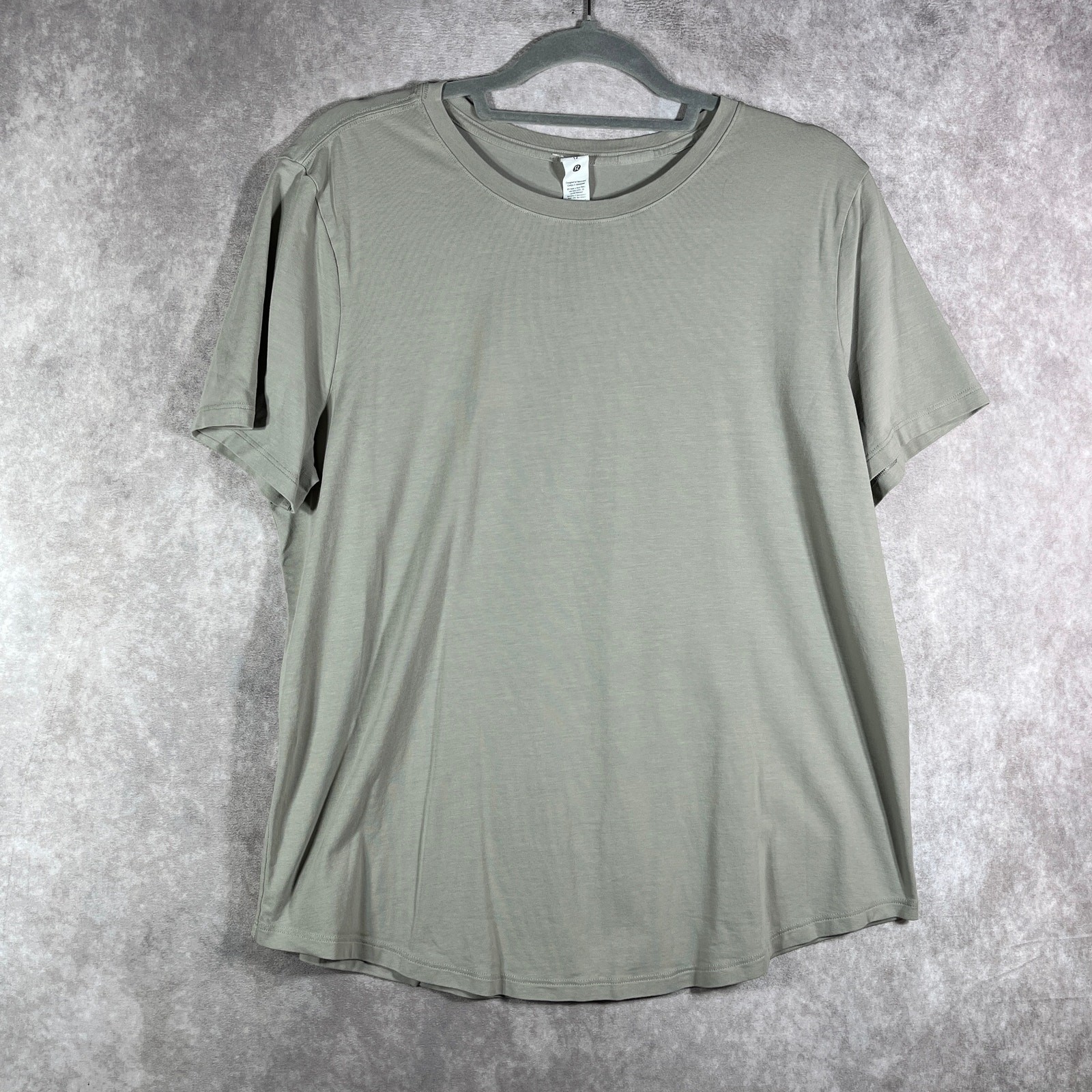 Lululemon Love Curved-Hem Crewneck T-Shirt Womens Medium Beige Short Sleeves Lululemon Love Curved-Hem Crewneck T-Shirt Womens Medium Beige Short Sleeves