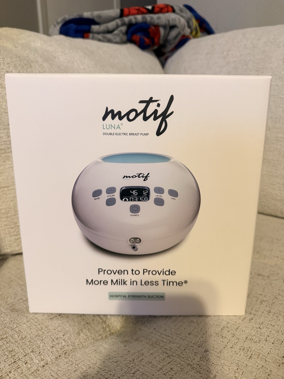 NEW Motif Luna Double Electric Breast Pump Closed System Portable BPA Free