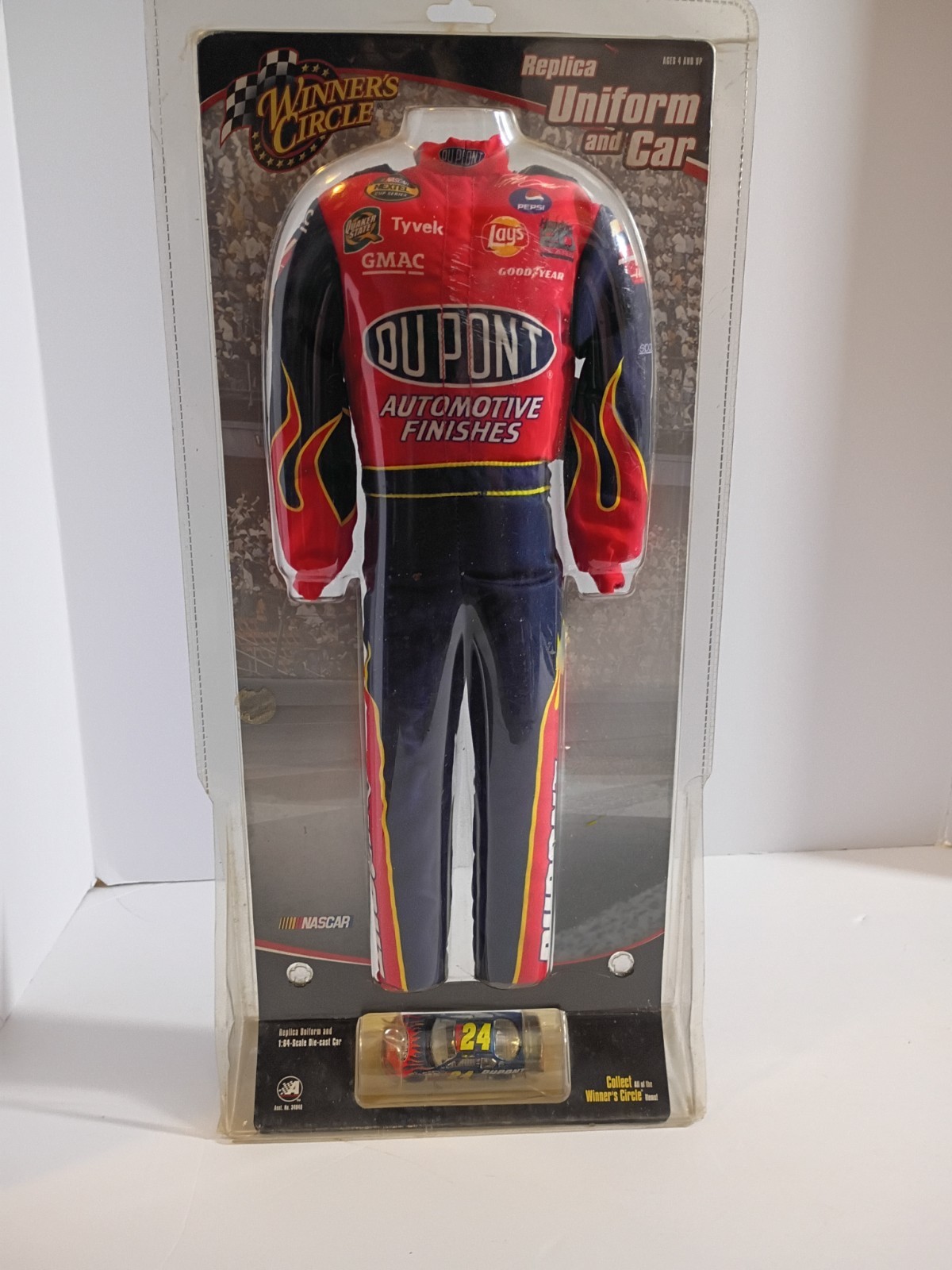Nascar Jeff Gordon Dupont Collectible Winners Circle Replica Uniform and Car New
