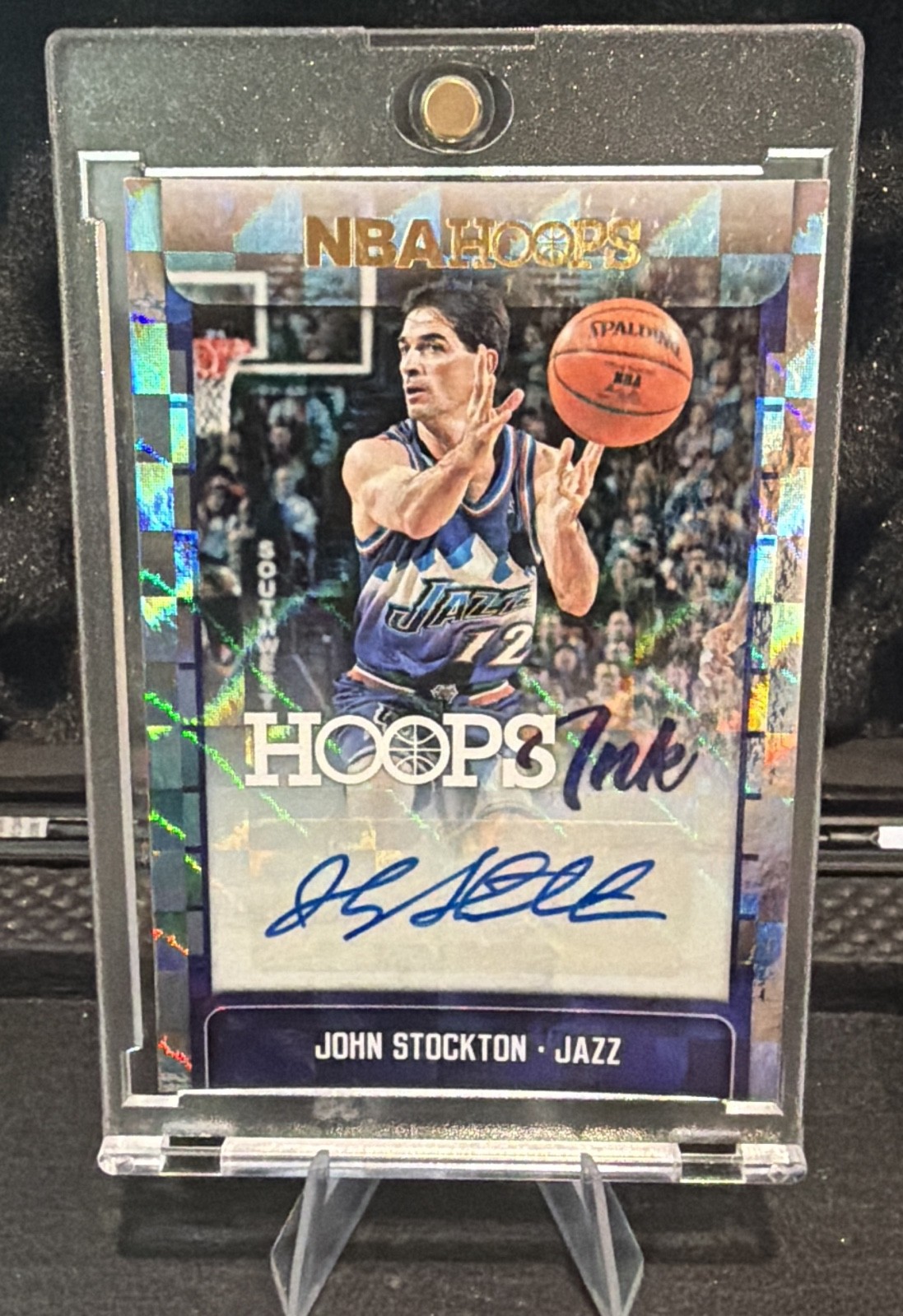 2017-18 Hoops Ink John Stockton “Stockton to Malone” Utah Jazz Gonzaga #|299