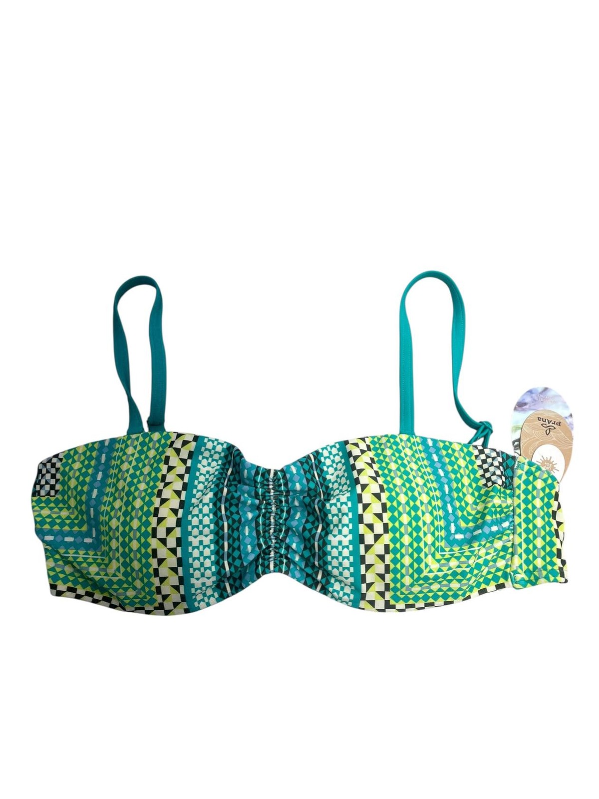 Prana Women Cosima Bathing Suit Top Emerald Carnivale W1COSM116 Size Small
