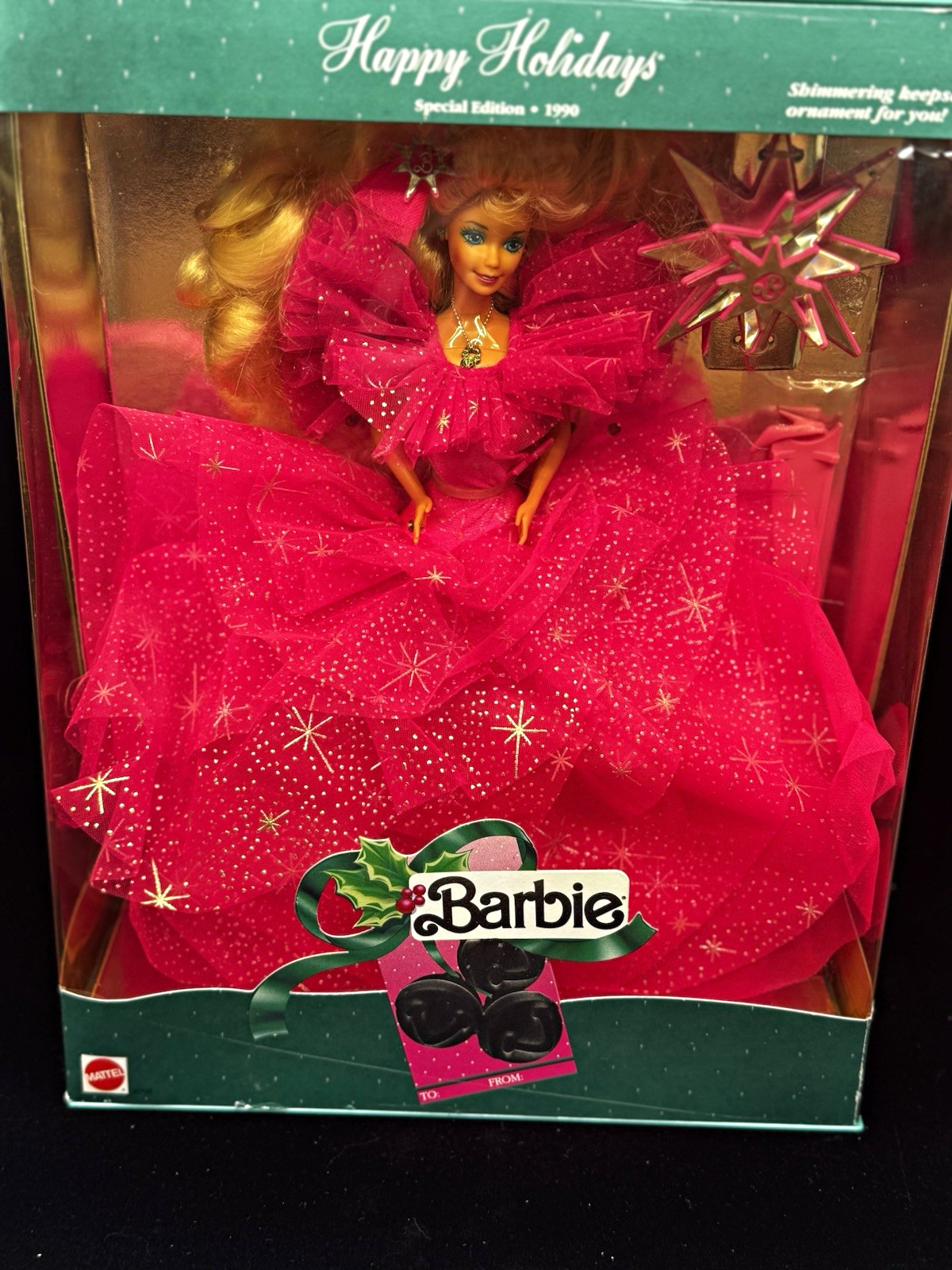 Mattel Happy Holidays Barbie Special Edition 1990 Fashion Doll MPN 4098 Mattel Happy Holidays Barbie Special Edition 1990 Fashion Doll MPN 4098