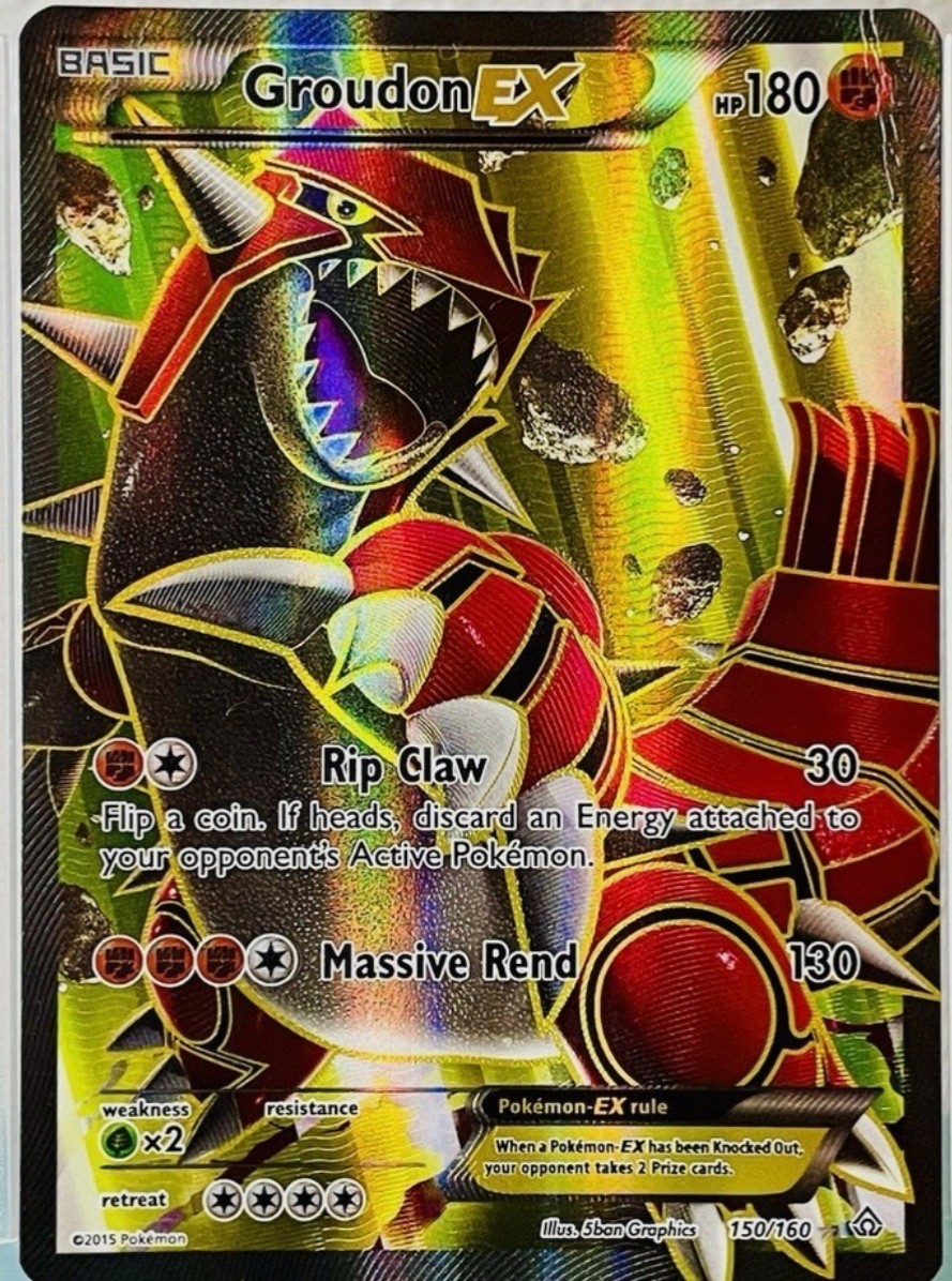 Groudon EX (150 Full Art) 150/160 XY - Primal Clash Holo