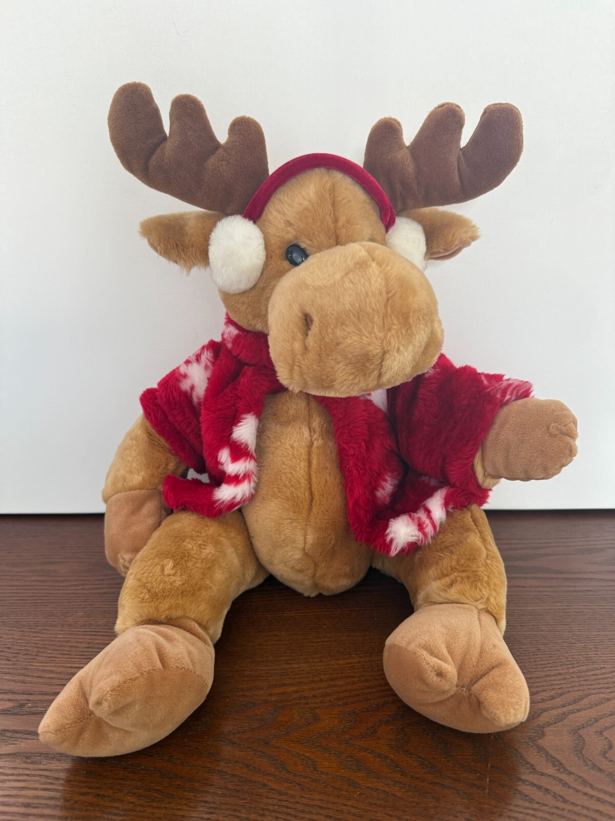 VTG Winter Plush Moose Chrisha Stuffed Animal Earmuff Lrge Toy NWOT RARE 1983 VTG Winter Plush Moose Chrisha Stuffed Animal Earmuff Lrge Toy NWOT RARE 1983