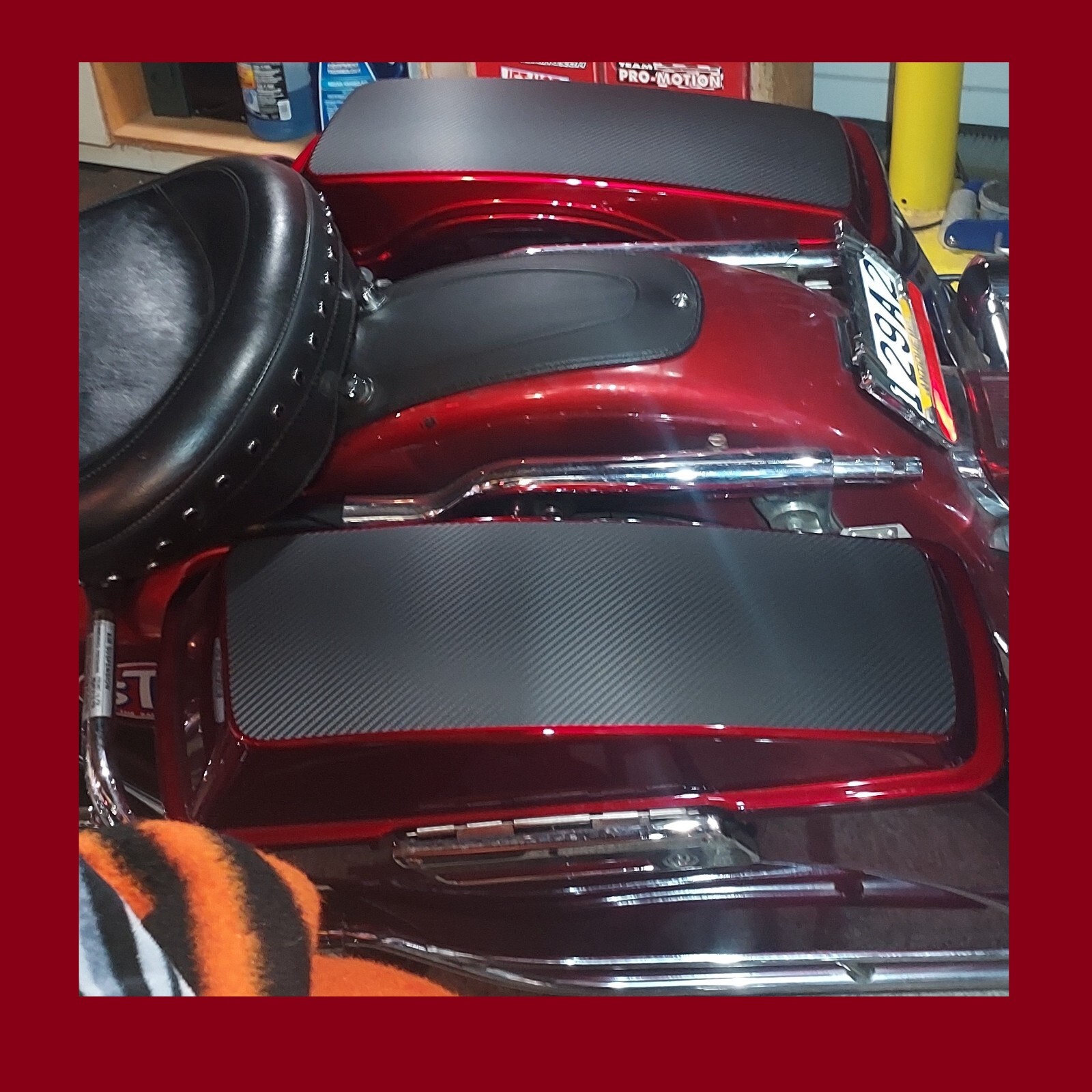 hard bag lid protection for Harley Davidson orig Lid-Skins brand fits 2014-2023