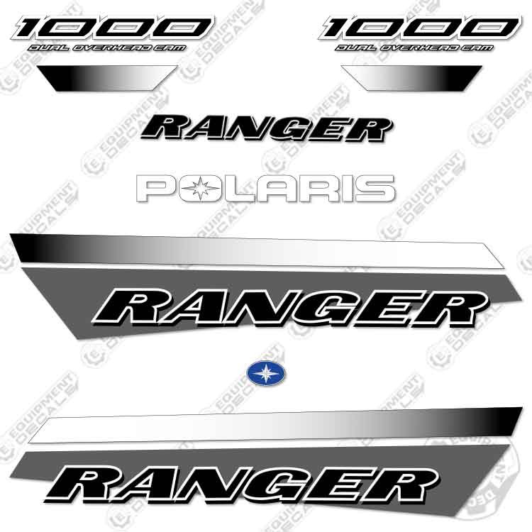 Fits Polaris Ranger 1000 Decal Kit Crew UTV (2022) - GREY - 3M VINYL Fits Polaris Ranger 1000 Decal Kit Crew UTV (2022) - GREY - 3M VINYL