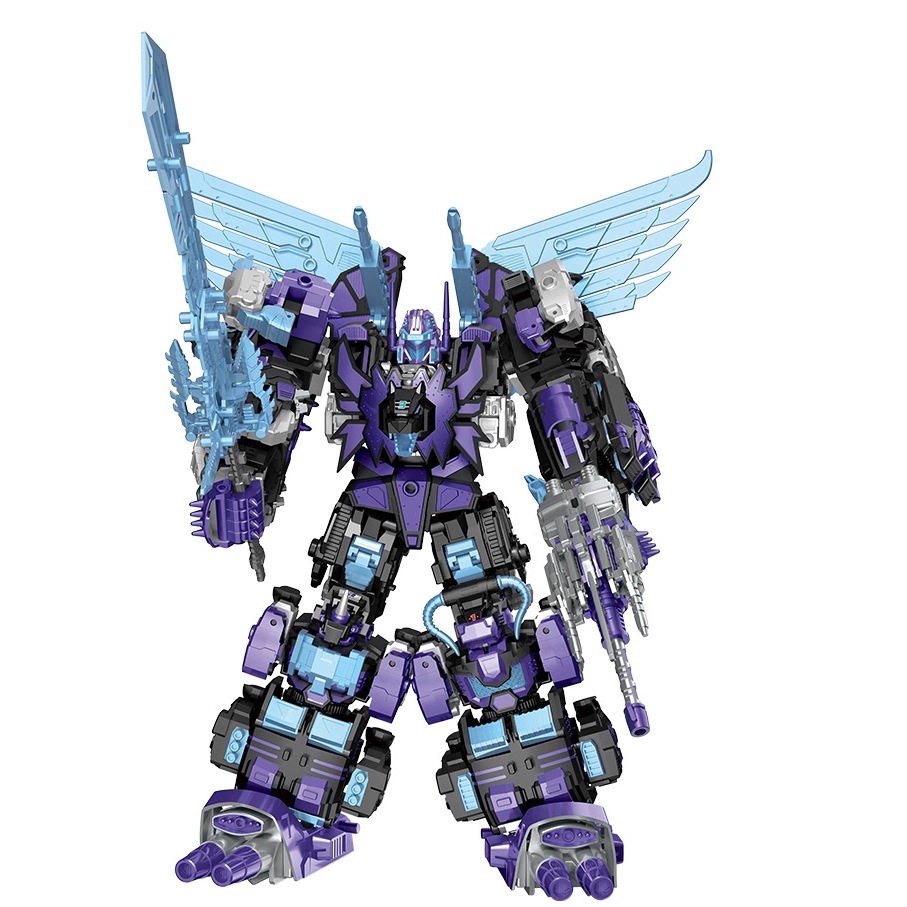 5-in-1 Dark Predaking Transforming Robot Raptor - Dinosaur Action Figure Toy