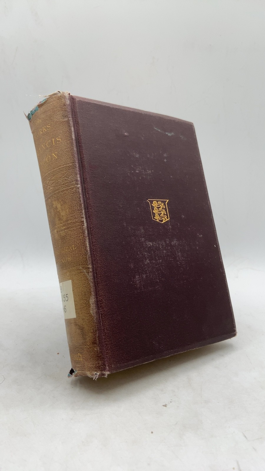 The Works of Francis Bacon, I. Philosophical Writings Francis Bacon Hardcover...