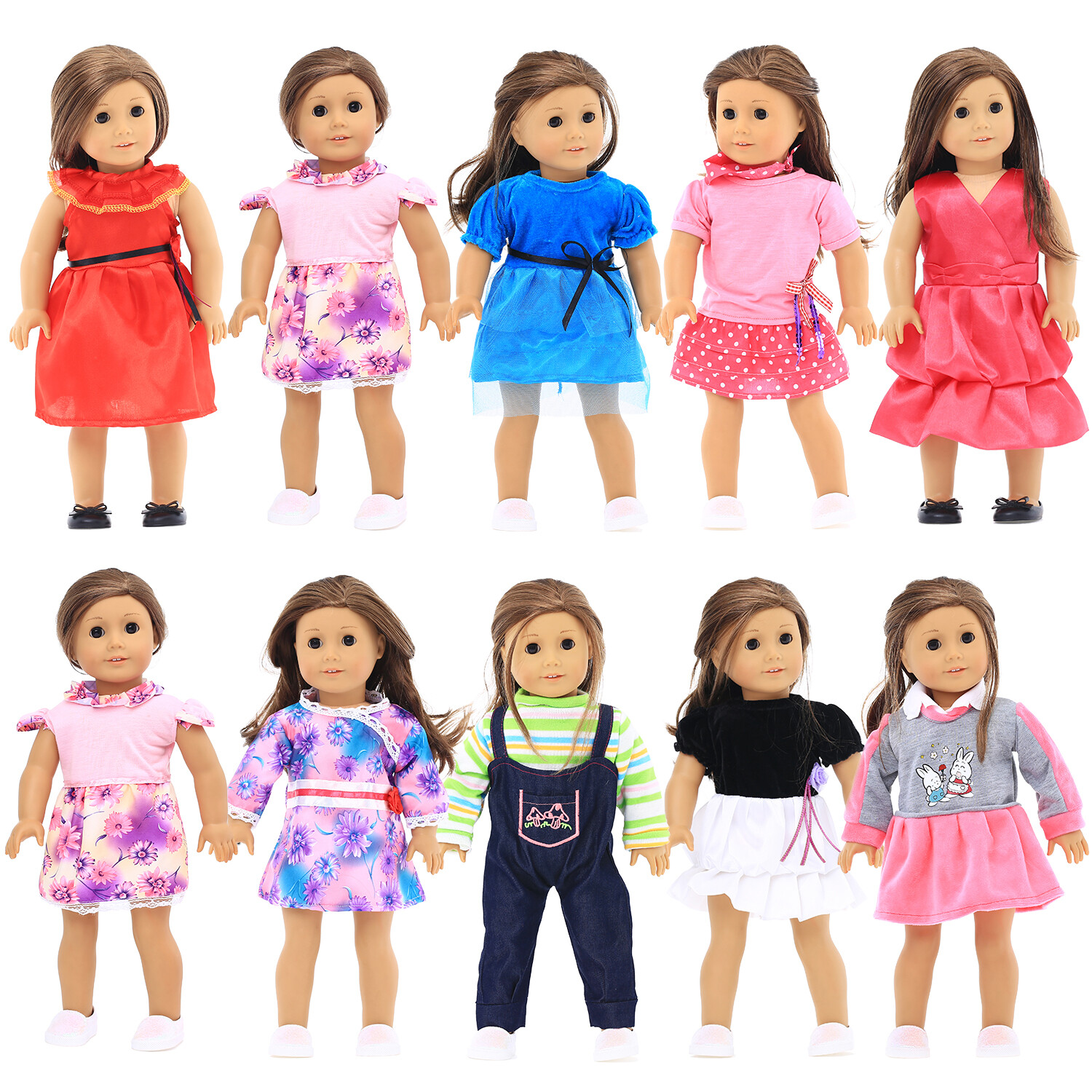 Limited Edition 10 Sets 18 in Doll Clothes for Our Generation My Generation Doll
