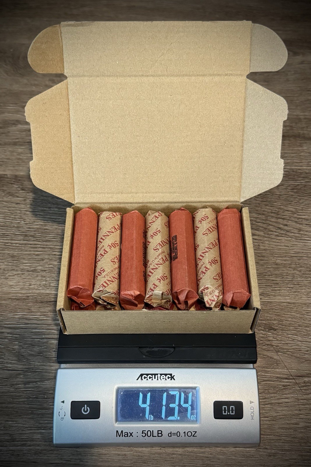 Pre-1982 Copper Lincoln Memorial Cent Penny Rolls Lot of 14 Rolls Nearly 5 Lbs