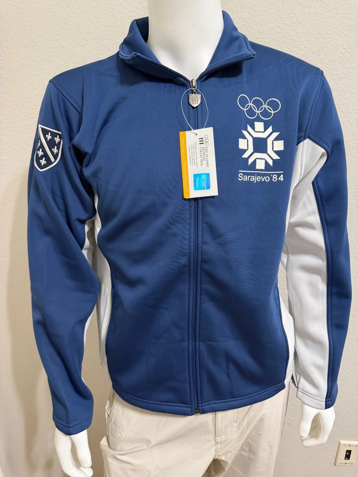 1984 Sarajevo Official Olympic Museum Collection Full-zip Jacket SZ LG