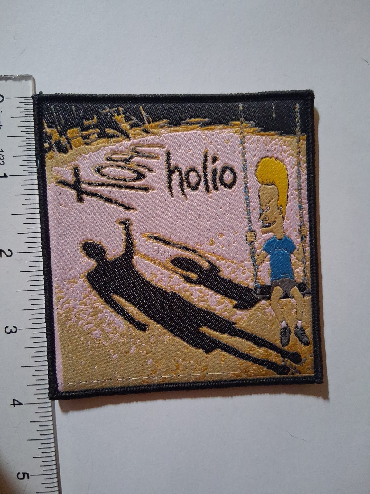 Beavis And Butt-Head Korn Kornholio Black Border Woven Patch