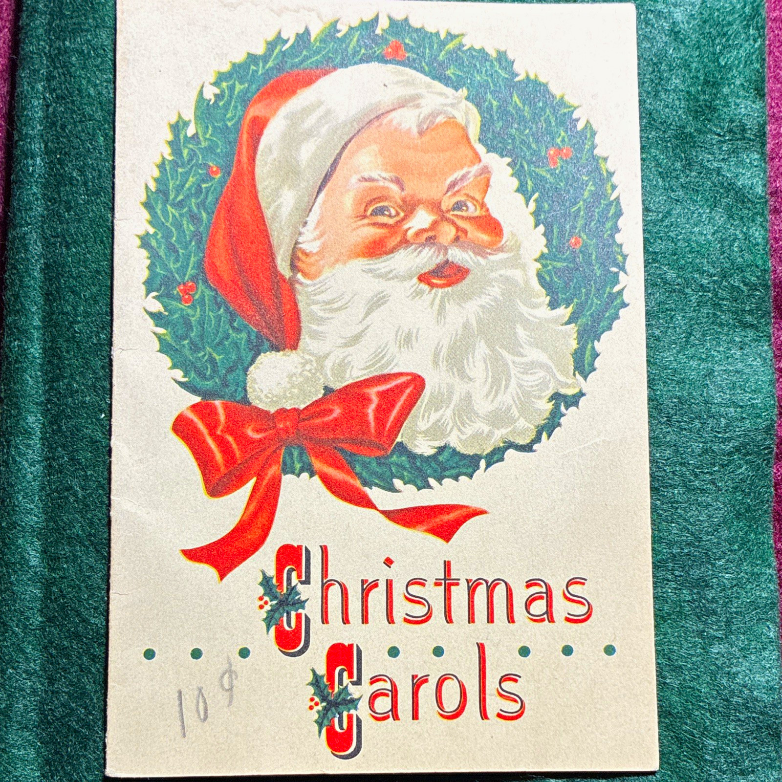 Vintage 1953 Security-First National Bank Christmas Carols Booklet Santa Claus Vintage 1953 Security-First National Bank Christmas Carols Booklet Santa Claus