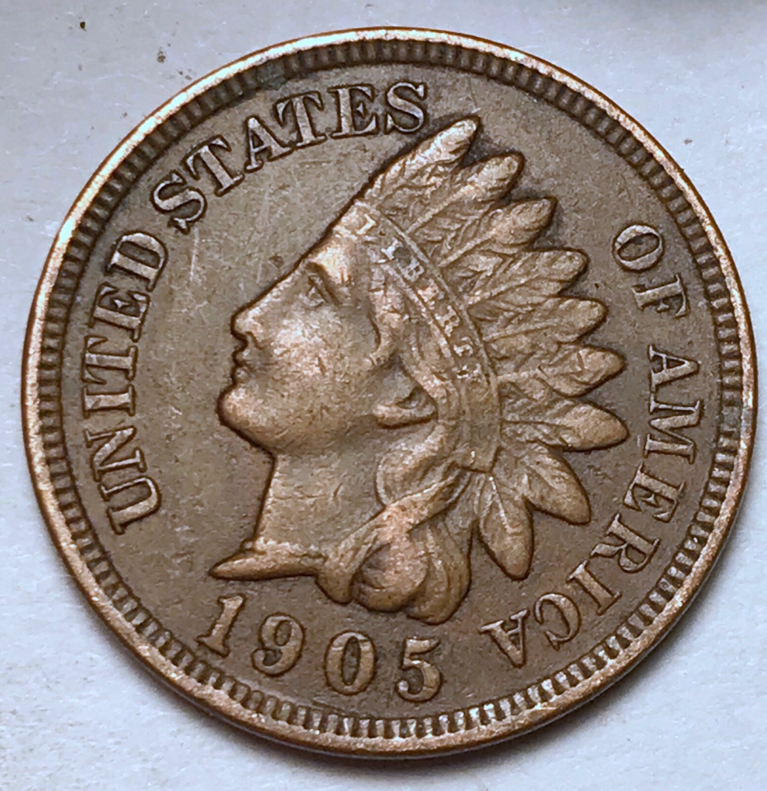 1905 Indian Head Cent Penny FULL LIBERTY VF / XF 1905 Indian Head Cent Penny FULL LIBERTY VF / XF