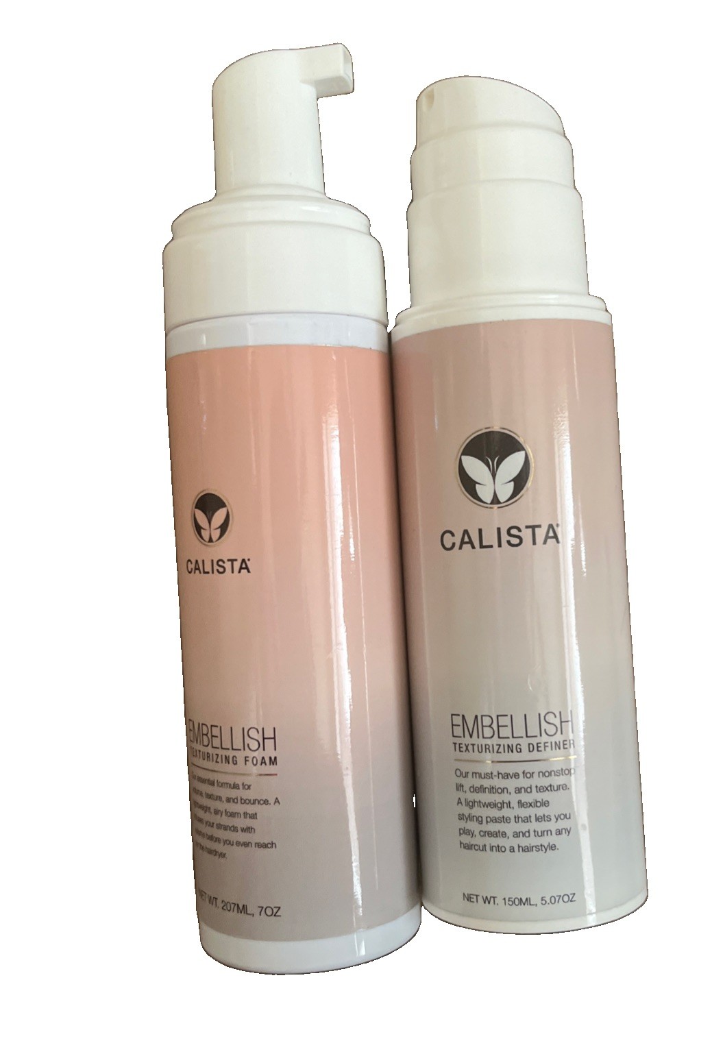 2X Calista Embellish Hair Texturizing Definer & Texturizing Foam NO CAPS