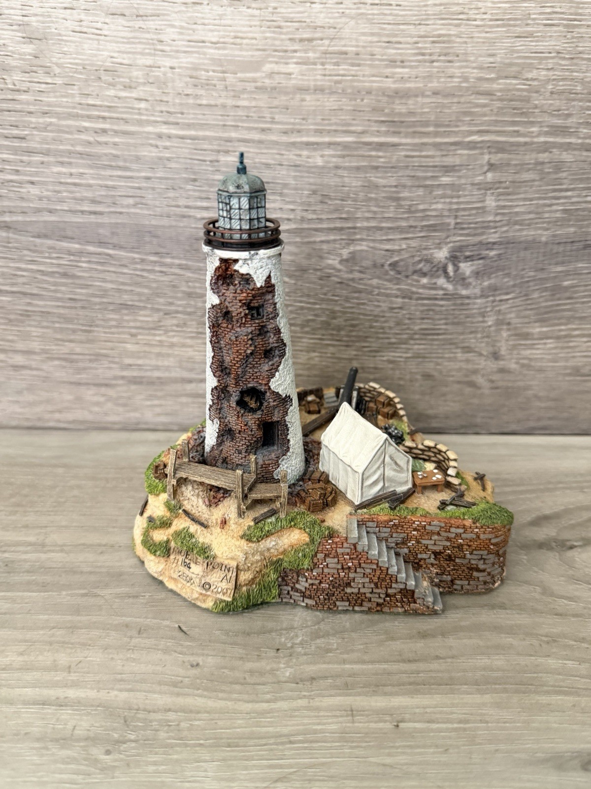Rare Harbour Lights Mobile Point Lighthouse Alabama #344 1303/2500 NOS Rare Harbour Lights Mobile Point Lighthouse Alabama #344 1303/2500 NOS